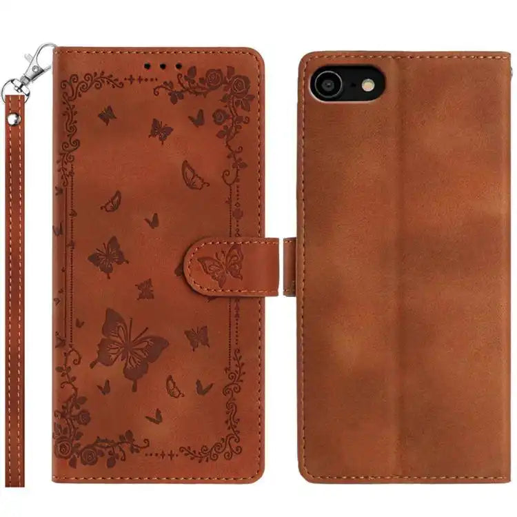 Secret Garden Butterfly Pattern Leather Phone Case