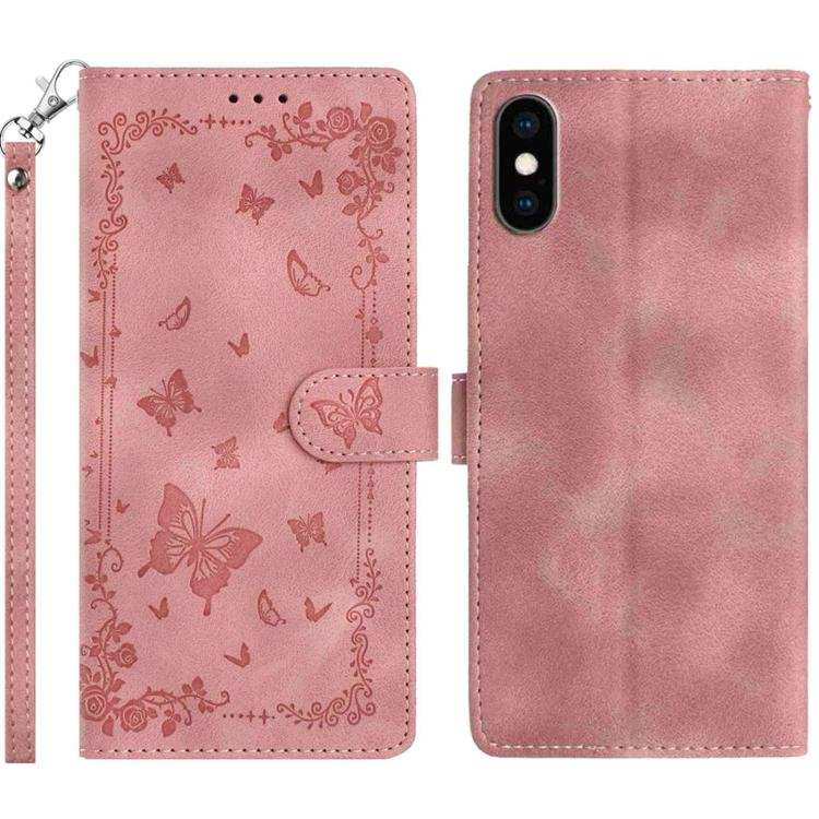 Secret Garden Butterfly Pattern Leather Phone Case