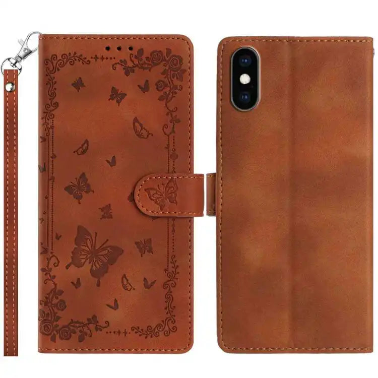 Secret Garden Butterfly Pattern Leather Phone Case