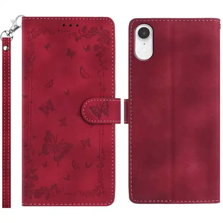 Secret Garden Butterfly Pattern Leather Phone Case