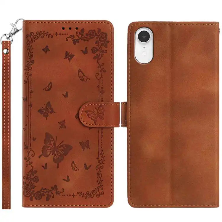 Secret Garden Butterfly Pattern Leather Phone Case