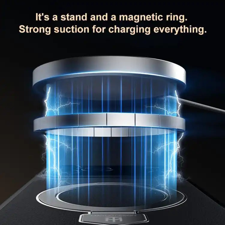 Plain Leather MagSafe Holder Phone Case