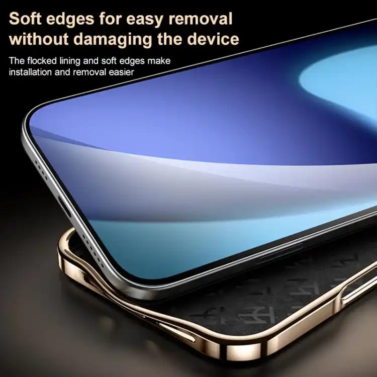 Plain Leather MagSafe Holder Phone Case