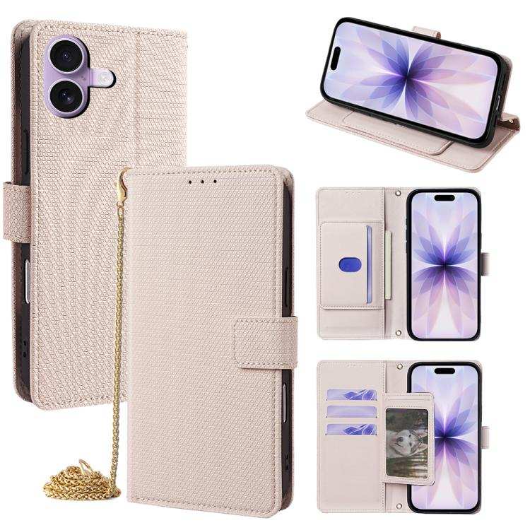 Crossbody Chain Triangle Leather Phone Case