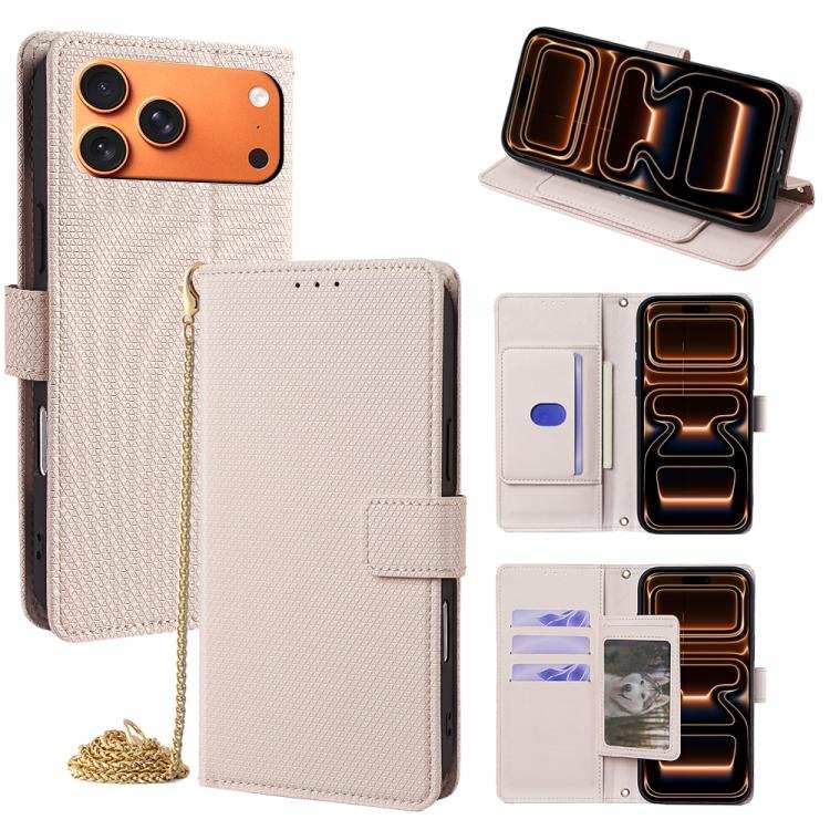 Crossbody Chain Triangle Leather Phone Case