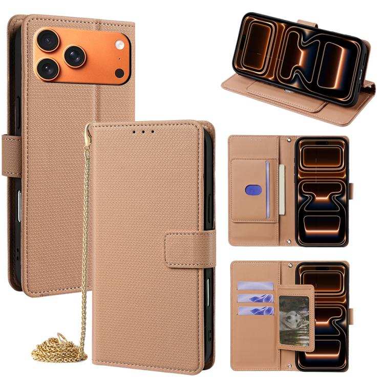 Crossbody Chain Triangle Leather Phone Case