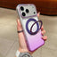 Transparent Gradient 360 Degree Rotation Holder MagSafe Phone Case