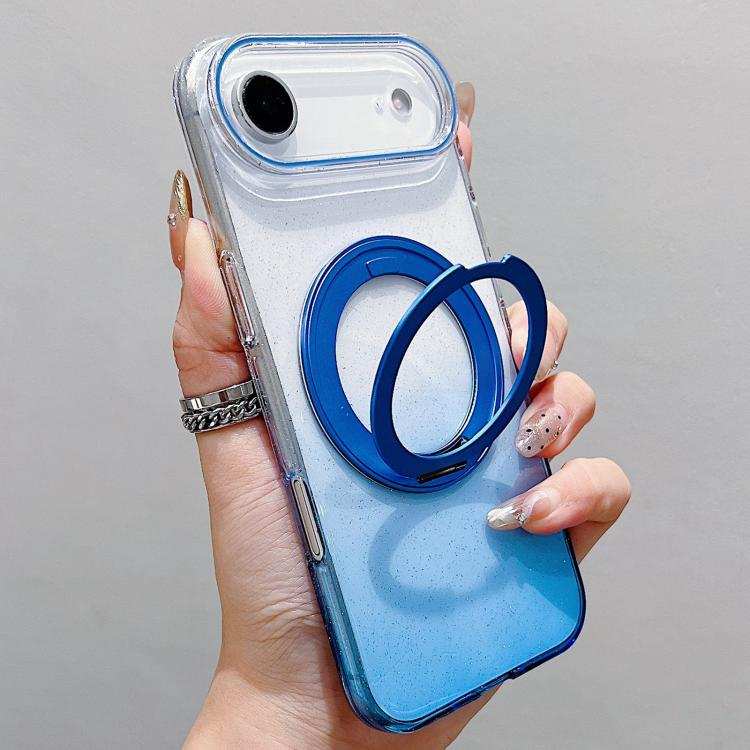 Transparent Gradient 360 Degree Rotation Holder MagSafe Phone Case
