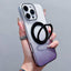 Transparent Gradient 360 Degree Rotation Holder MagSafe Phone Case