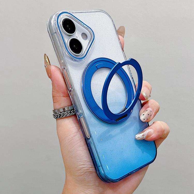 Transparent Gradient 360 Degree Rotation Holder MagSafe Phone Case