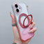 Transparent Gradient 360 Degree Rotation Holder MagSafe Phone Case