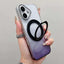 Transparent Gradient 360 Degree Rotation Holder MagSafe Phone Case