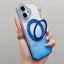 Transparent Gradient 360 Degree Rotation Holder MagSafe Phone Case
