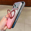 Transparent Gradient 360 Degree Rotation Holder MagSafe Phone Case