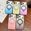 Transparent Gradient Metal Ring Holder MagSafe Phone Case