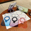Transparent Gradient Metal Ring Holder MagSafe Phone Case