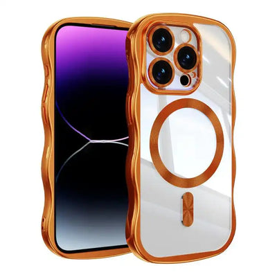 Big Wave Electroplating MagSafe Magnetic Phone Case