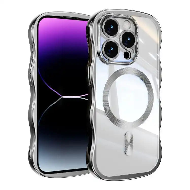 Big Wave Electroplating MagSafe Magnetic Phone Case
