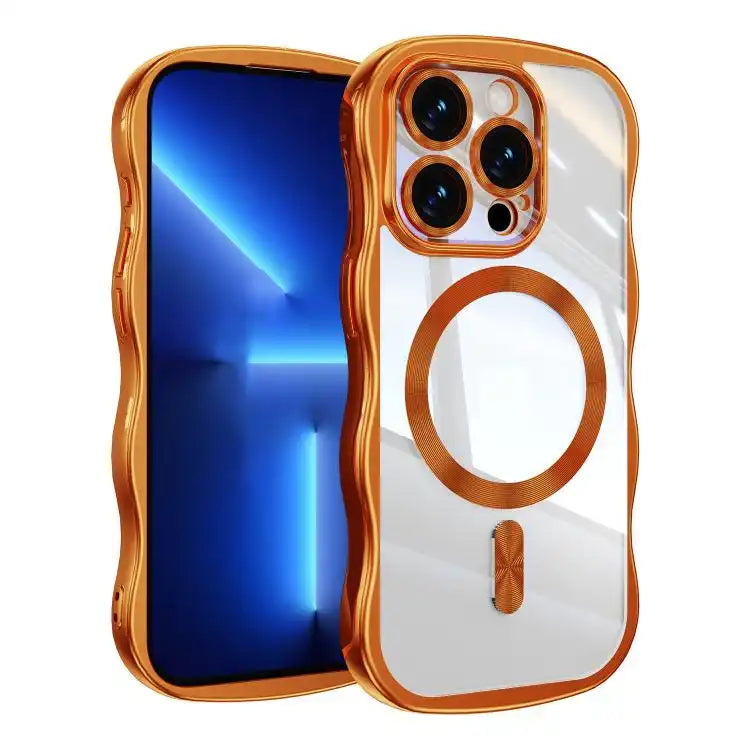 Big Wave Electroplating MagSafe Magnetic Phone Case