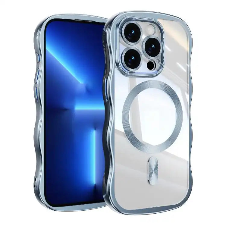Big Wave Electroplating MagSafe Magnetic Phone Case