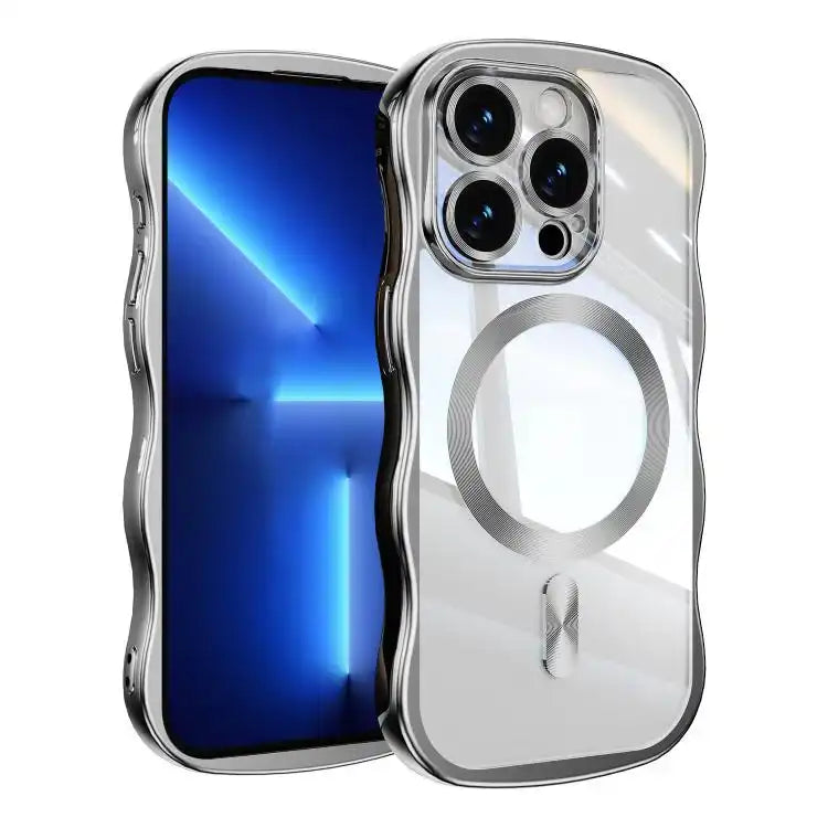Big Wave Electroplating MagSafe Magnetic Phone Case