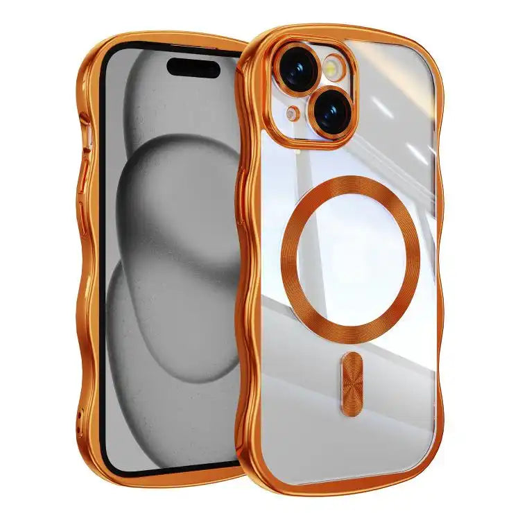 Big Wave Electroplating MagSafe Magnetic Phone Case