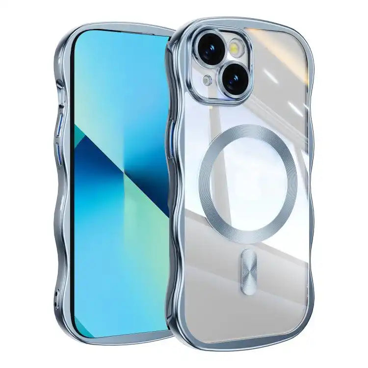 Big Wave Electroplating MagSafe Magnetic Phone Case