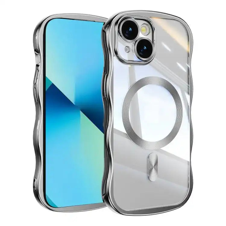 Big Wave Electroplating MagSafe Magnetic Phone Case