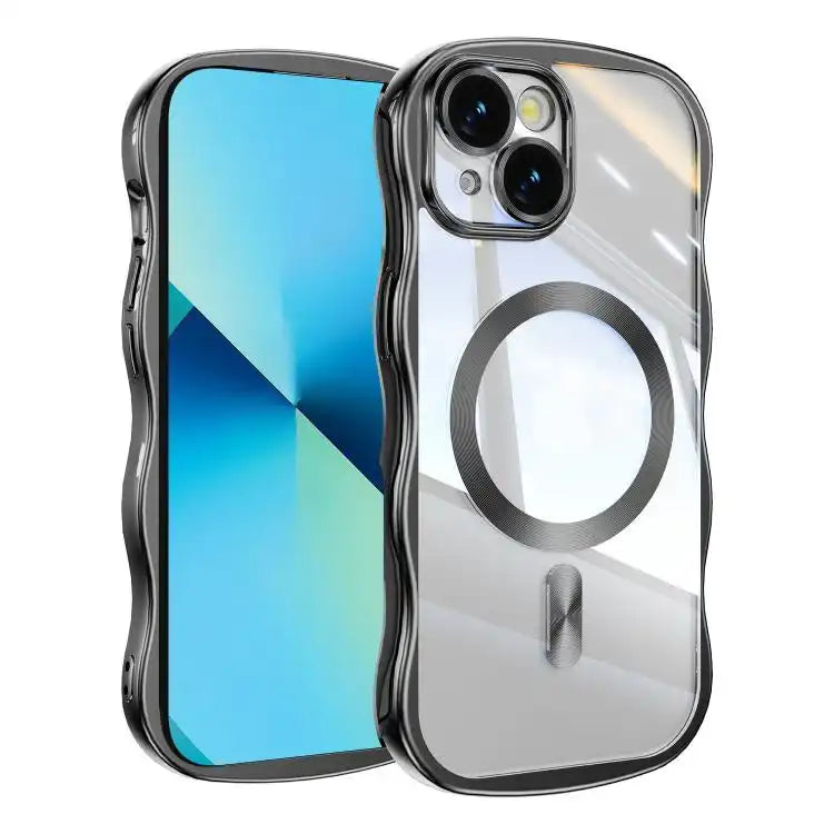Big Wave Electroplating MagSafe Magnetic Phone Case