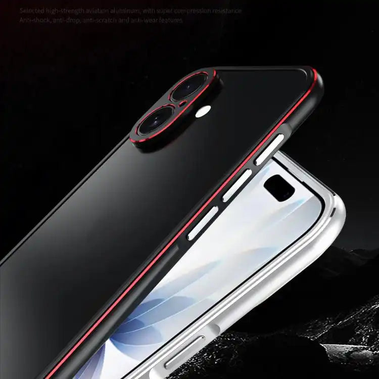 Aurora Series Lens Protector + Metal Frame Phone Case