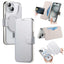 Splitable Electroplated MagSafe RFID Anti-theft Leather Phone Case with Lens Film