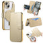 Splitable Electroplated MagSafe RFID Anti-theft Leather Phone Case with Lens Film