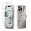 ABEEL MagSafe Q-LUCK Pivot Bracket Transparent Phone Case