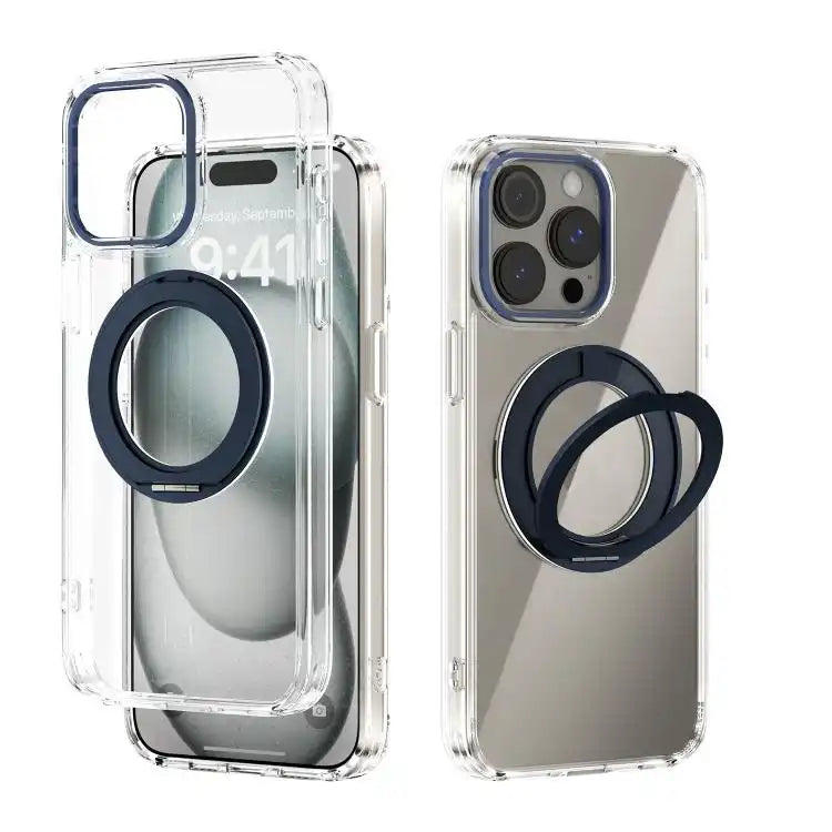 ABEEL MagSafe Q-LUCK Pivot Bracket Transparent Phone Case