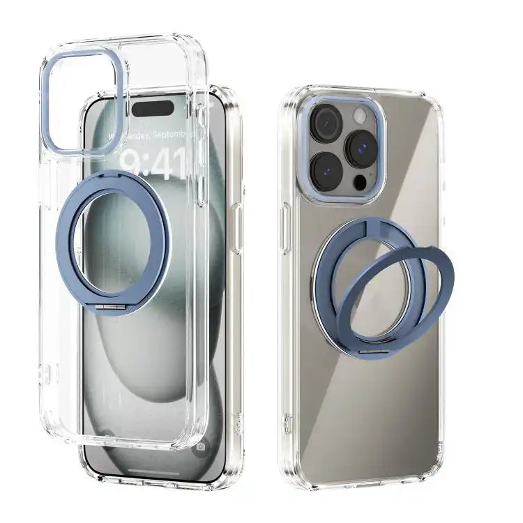 ABEEL MagSafe Q-LUCK Pivot Bracket Transparent Phone Case