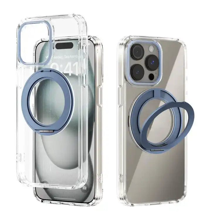 ABEEL MagSafe Q-LUCK Pivot Bracket Transparent Phone Case