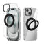 ABEEL MagSafe Q-LUCK Pivot Bracket Transparent Phone Case