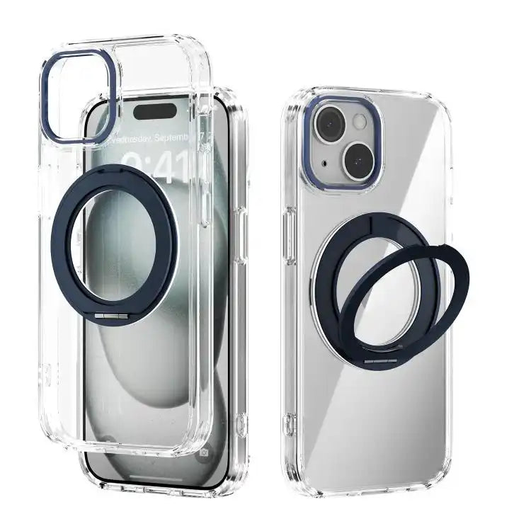 ABEEL MagSafe Q-LUCK Pivot Bracket Transparent Phone Case