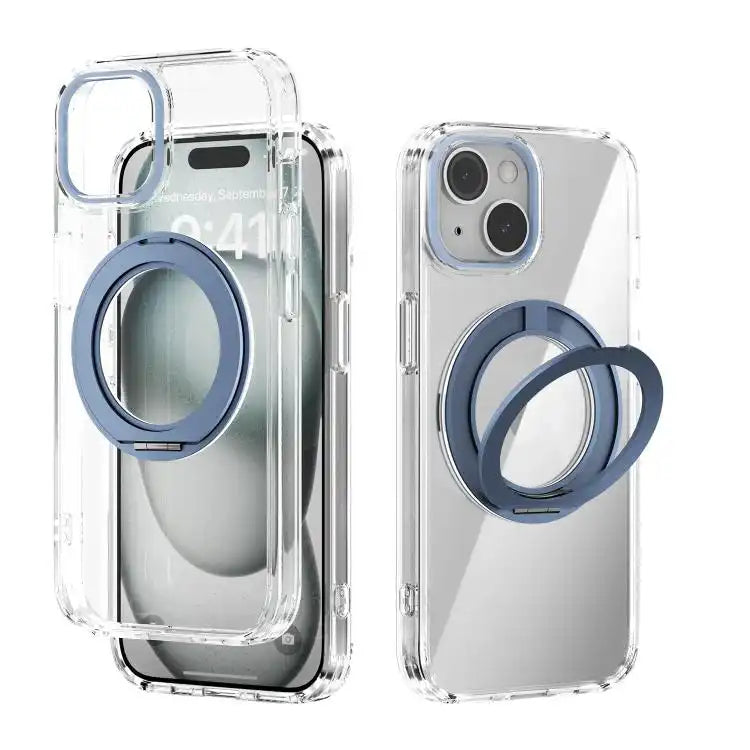 ABEEL MagSafe Q-LUCK Pivot Bracket Transparent Phone Case