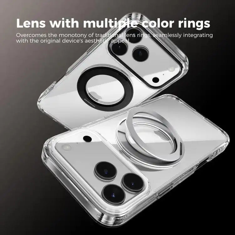 ABEEL MagSafe Q-LUCK Pivot Bracket Transparent Phone Case