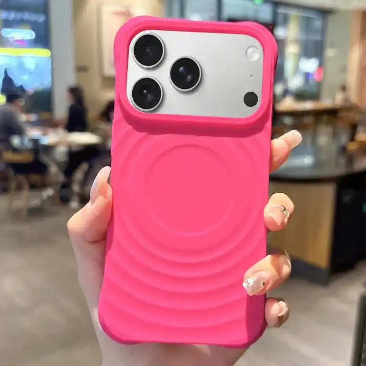 MagSafe Magnetic Ring Texture TPU Phone Case