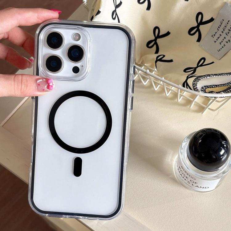 Large Hole Camera Macaron Transparency MagSafe Phone Case