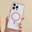Large Hole Camera Macaron Transparency MagSafe Phone Case