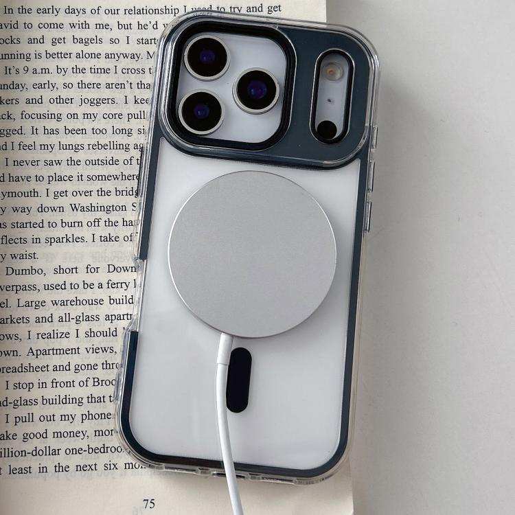 Large Hole Camera Macaron Transparency MagSafe Phone Case