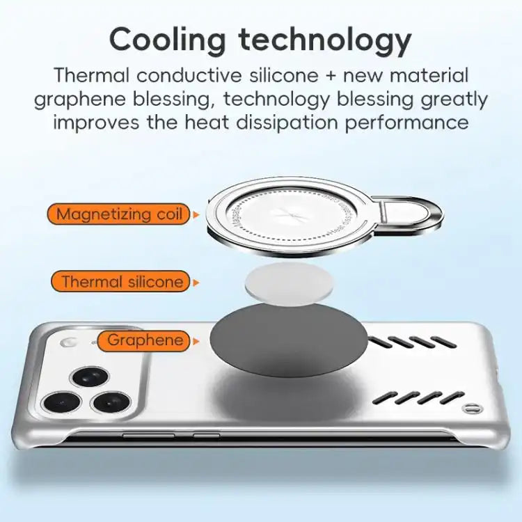 Ice Sense Series Graphene Cooling MagSafe Holder Phone Case