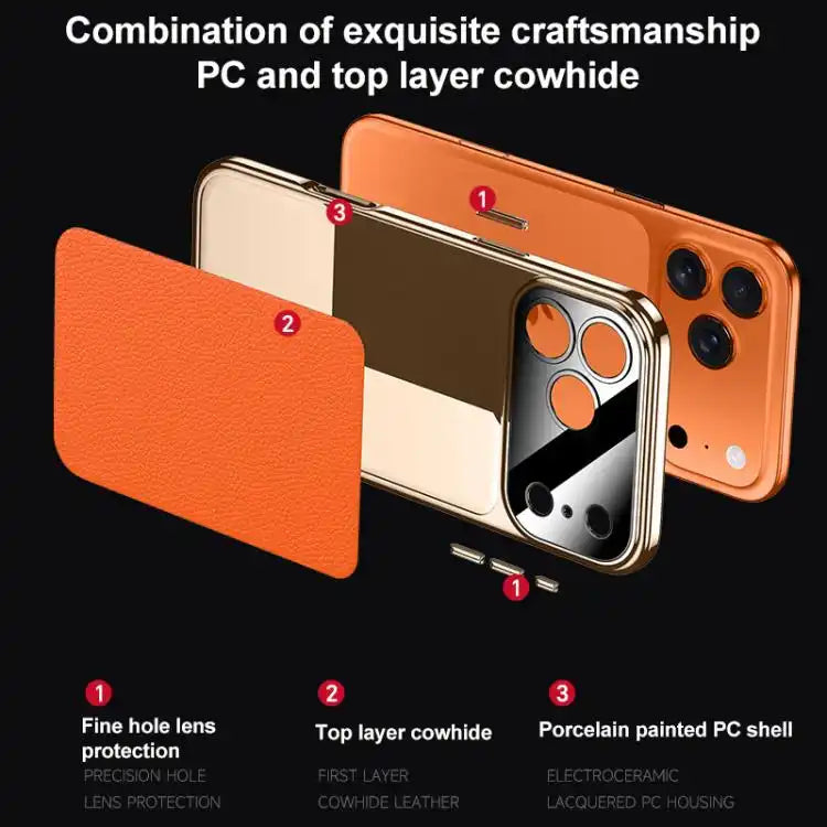 Genuine Leather PC Phone Case