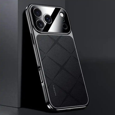 Plain Leather PC Phone Case