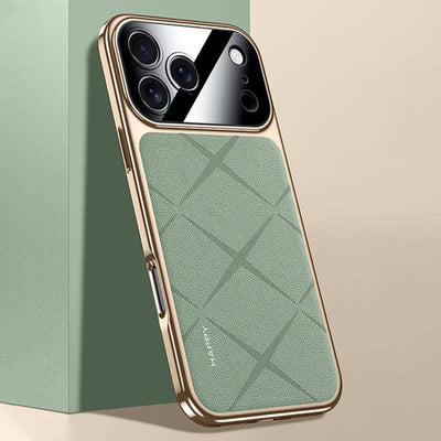 Plain Leather PC Phone Case