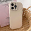 Fat Dun Solid Color Metal Photo Frame TPU Phone Case