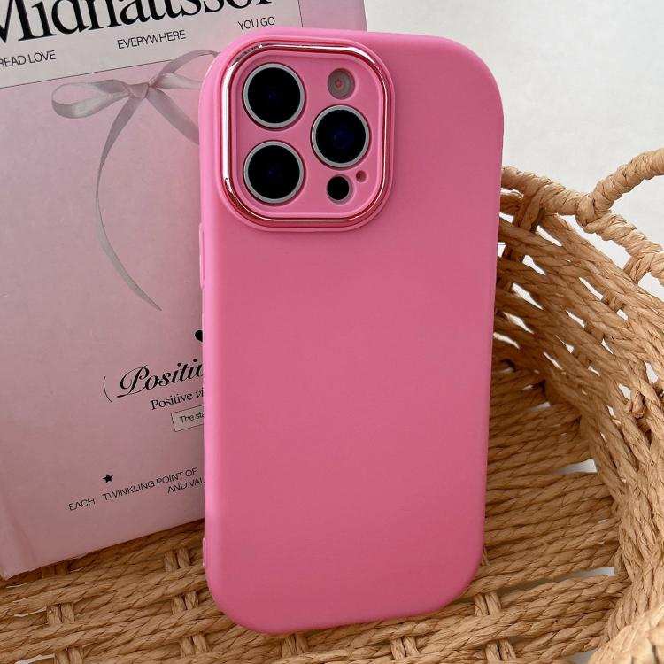 Fat Dun Solid Color Metal Photo Frame TPU Phone Case